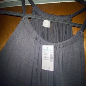 NWT Maurices Black Maxi Dress. Size Medium.